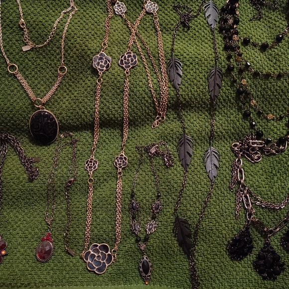 1928 Jewelry - Lot of Goth Glam Necklaces